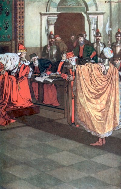 Othello, "She Loved me for the Dangers I had Passed". Othello – Act I, Scene 3 by Norman Mills (after) Price