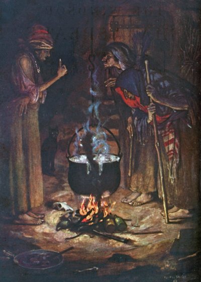 The Weird Sisters. Macbeth – Act IV, Scene 1 by Norman Mills (after) Price