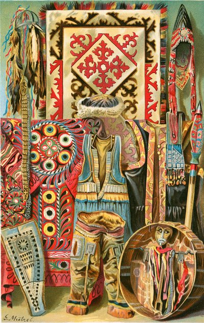 Culture of the Mongols: Fabrics and designs by North American