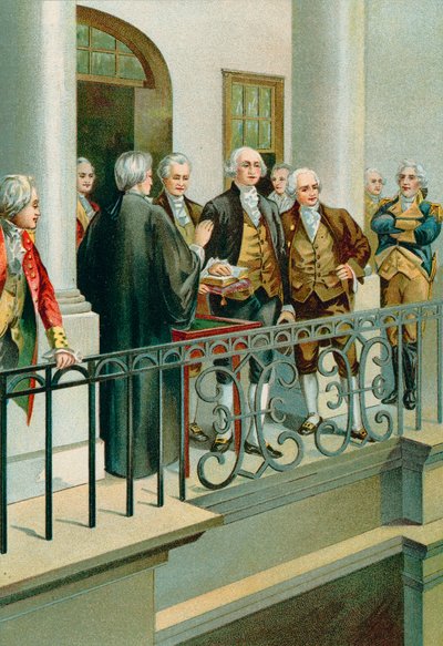 George Washington Taking the Oath as President by North American