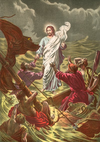 Jesus Walking on the Water by North American