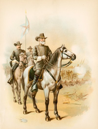 On the Eve of Gettysburg - General Lee Directing the Battle by North American