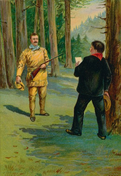 Theodore Roosevelt summoned to the bedside of the dying President by North American