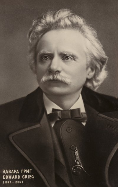 Edvard Grieg, Norwegian composer and pianist (1843-1907) by Norwegian Photographer