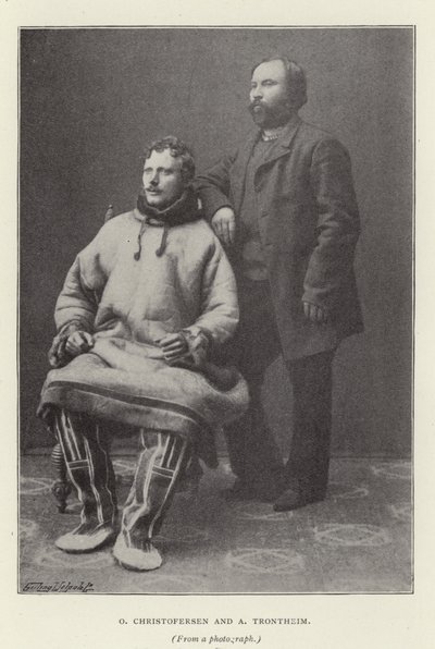 O Christofersen and A Trontheim by Norwegian Photographer