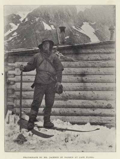 Photograph by Mr Jackson of Nansen at Cape Flora by Norwegian Photographer