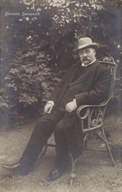 Portrait of Johan Svendsen by Norwegian Photographer