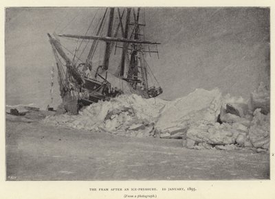 The Fram After an Ice-Pressure by Norwegian Photographer