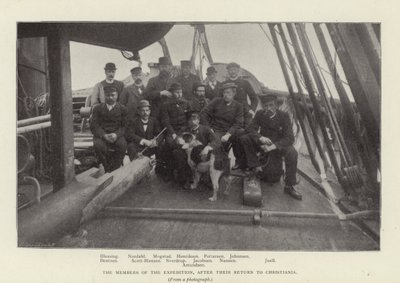 The Members of the Expedition, After Their Return to Christiania by Norwegian Photographer