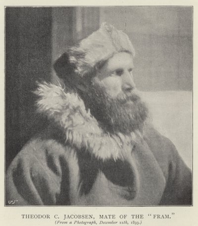 Theodor C Jacobsen, mate of the "Fram" by Norwegian Photographer