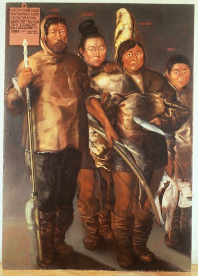 The coloured native from Greenland in Bergen by Norwegian School