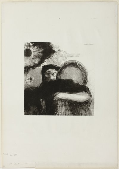 A Strange Juggler, plate 5 from Homage to Goya by Odilon Redon