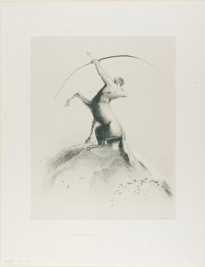 Centaur Aiming at the Clouds by Odilon Redon