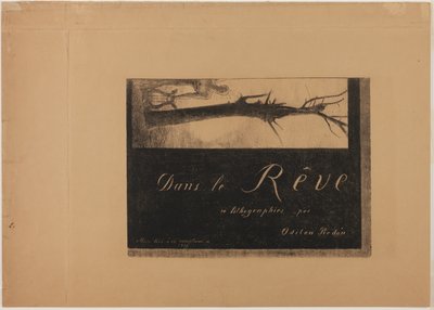 Cover-Frontispiece, from In Dreams by Odilon Redon