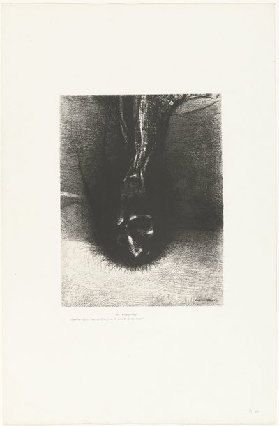 The Sciapods: Keeping the Head as Low as Possible is the Secret of Happiness (series title: Temptation of Saint Anthony) by Odilon Redon