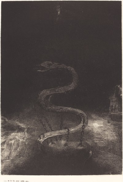 And Bound Him a Thousand Years by Odilon Redon