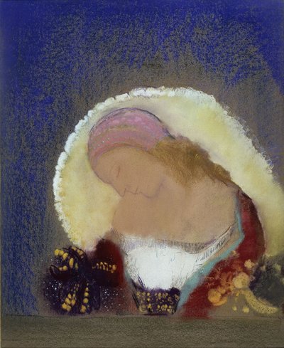 Illuminated Flower by Odilon Redon