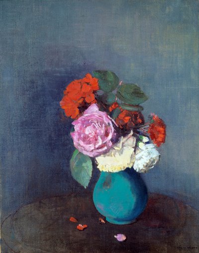 Flowers Bouquet of Carnations by Odilon Redon