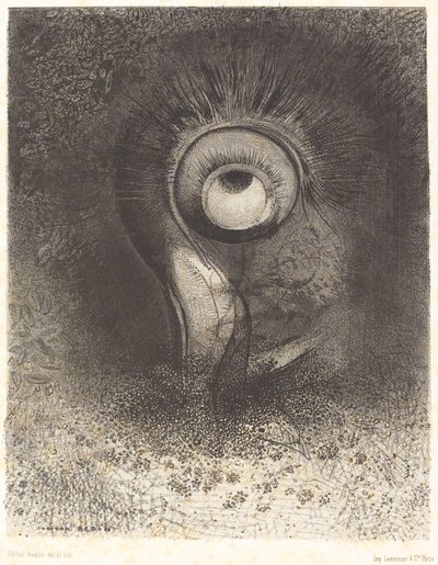 There was perhaps a first vision attempted in the flower by Odilon Redon