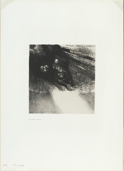 Larvae So Bloodless and So Hideous, plate 5 of 6 by Odilon Redon