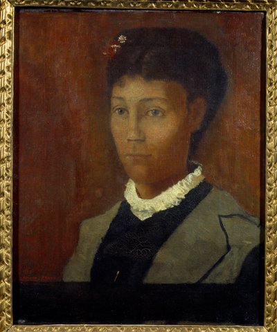 Madame Odilon Redon Portrait of Camille Redon née Falte (1853-1923) by Odilon Redon