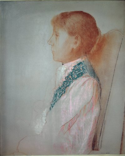 Portrait of Madame Odilon Redon by Odilon Redon