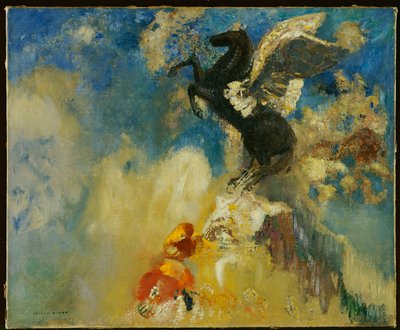 The Black Pegasus by Odilon Redon