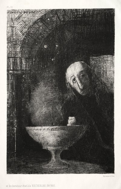 The Night: And the Searcher was Engaged in an Infinite Search, 1886 by Odilon Redon
