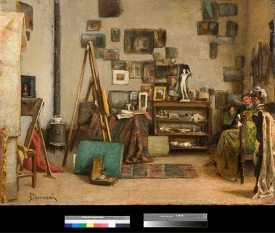 The Workshop (1885) by Odoardo Borrani