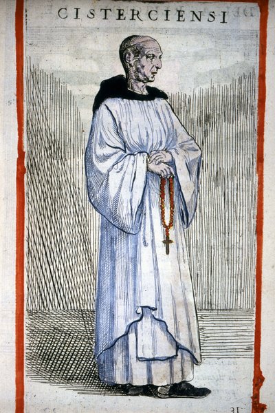 Cistercian monk (engraving) by Odoardo Fialetti
