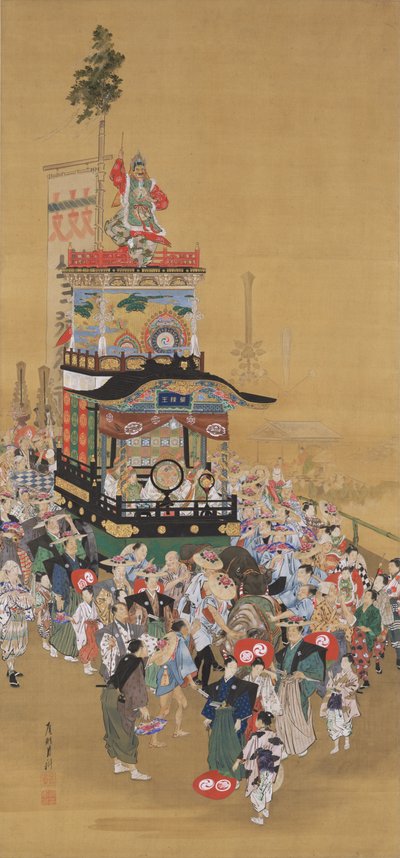 The Sannō Festival in Edo by Ogata Gekko