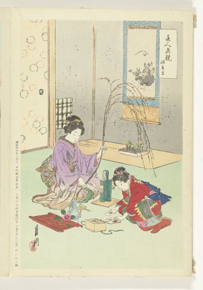 Comparisons Between Beauties and Flowers by Ogata Gekko