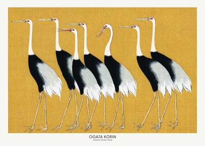 Japanese Red Crown Crane by Ogata Korin