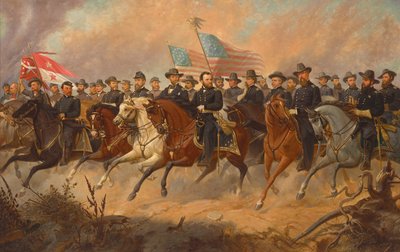 Grant and His Generals, c. 1865 by Ole Peter Hansen Balling