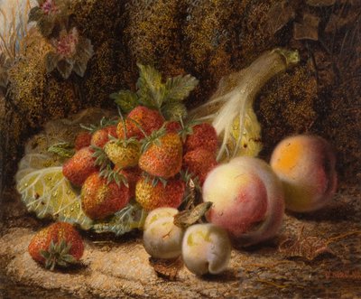 Still Life With Strawberries by Oliver Clare