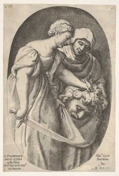 Judith with the Head of Holofernes in Her Left Hand and a Sword in Her Right Hand, 1606 by Oliviero Gatti
