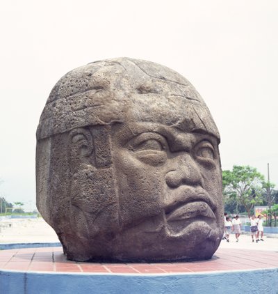 Colossal Head from San Lorenzo, Veracruz, Mexico, preclassic by Olmec