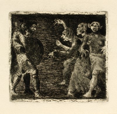 Macbeth and the Witches by Oluf Hartmann
