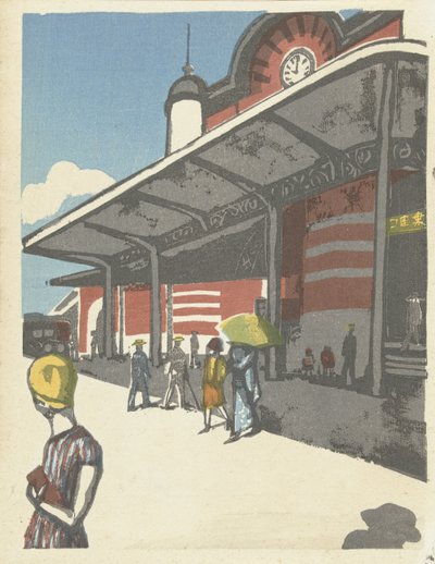 Tokyo Station by Onchi Kôshirô