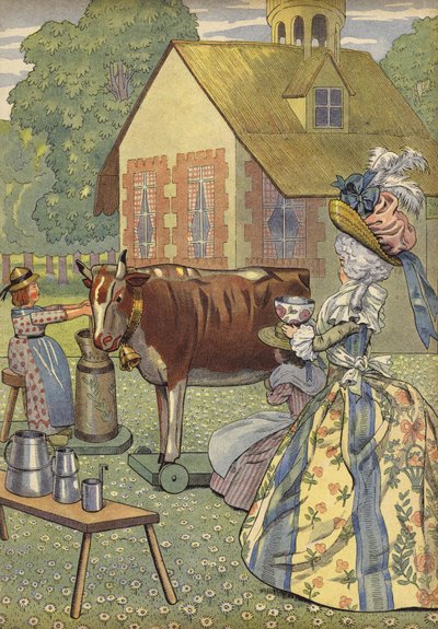 Marie-Antoinette at the Trianon by Onfray de Breville Job