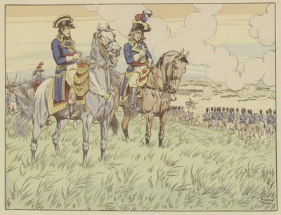 Napoleon and General Louis Desaix at the Battle of Marengo, 24 June 1800 by Onfray de Breville Job