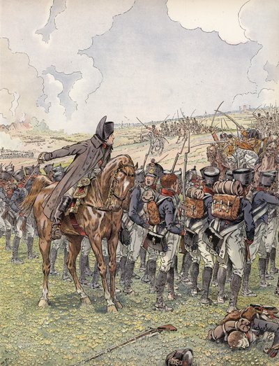 Napoleon on Campaign in Early 1813 by Onfray de Breville Job