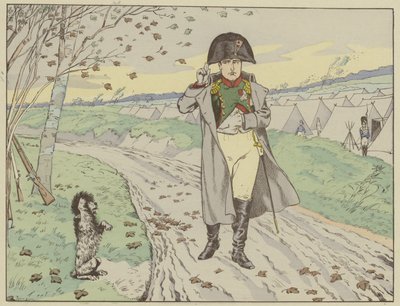 The Soldiers of the Old Guard Trained Their Dogs to Salute the Emperor, Who Returned Their Salutes, 1805 by Onfray de Breville Job
