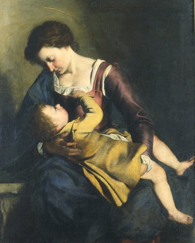 Virgin with Child by Orazio Gentileschi