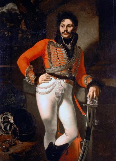 Portrait of Colonel E.V. Davydov of the Leib-Hussar Regiment by Orest Kiprensky