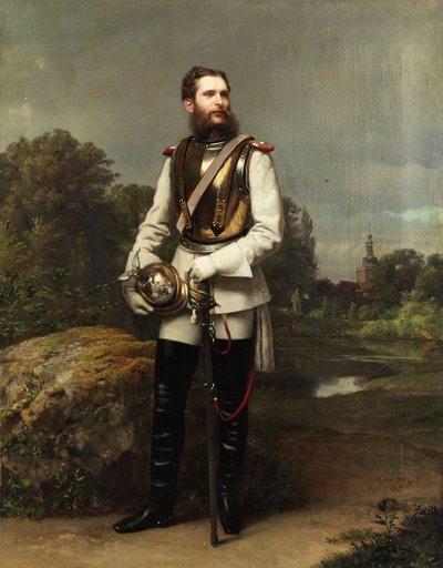 Crown Prince Friedrich Wilhelm of Prussia. Signed and dated 