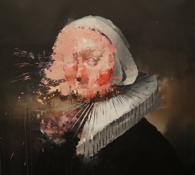 Portrait of Woman - After Rembrandt by Oscar Nin