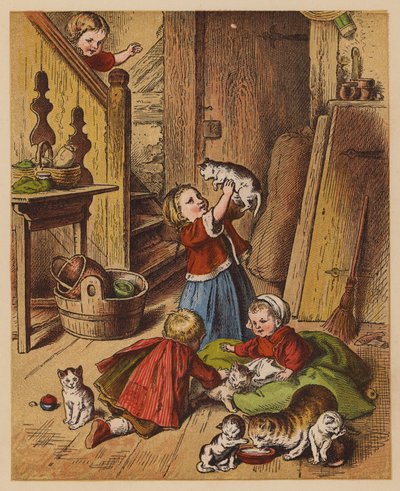 Little Kittens by Oskar Pletsch