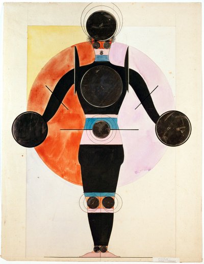 Figurine for The Triadic Ballet by Oskar Schlemmer