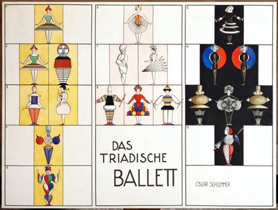 Figurines for The Triadic Ballet by Oskar Schlemmer